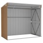 Cobertizo jardín pared acero galvanizado marrón 118x194x178 cm de vidaXL, Cobertizos - Ref: Foro24-316224, Precio: 192,26 €, ...