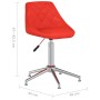 Sillas de comedor giratorias 2 uds cuero sintético rojo de vidaXL, Sillas de comedor - Ref: Foro24-335391, Precio: 96,74 €, D...