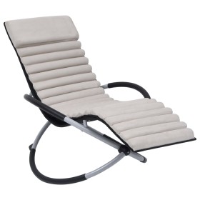 Cream suede sun lounger cushion by vidaXL, Cushions for chairs and sofas - Ref: Foro24-310500, Price: 51,61 €, Discount: %