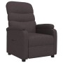 Sillón de masaje reclinable de tela marrón oscuro de vidaXL, Sillones - Ref: Foro24-321221, Precio: 204,99 €, Descuento: %