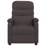 Sillón de masaje reclinable de tela marrón oscuro de vidaXL, Sillones - Ref: Foro24-321221, Precio: 204,99 €, Descuento: %