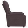 Sillón de masaje reclinable de tela marrón oscuro de vidaXL, Sillones - Ref: Foro24-321221, Precio: 204,99 €, Descuento: %