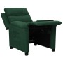 Sillón reclinable de tela verde oscuro de vidaXL, Sillones - Ref: Foro24-342345, Precio: 215,02 €, Descuento: %