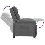 Light Gray Fabric Recliner by vidaXL, Armchairs - Ref: Foro24-342339, Price: 215,02 €, Discount: %