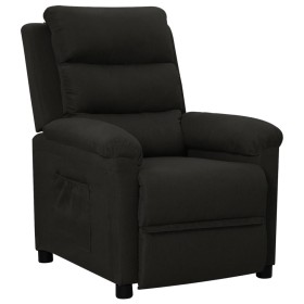 Sillón reclinable de tela negro de vidaXL, Sillones - Ref: Foro24-342341, Precio: 207,99 €, Descuento: %