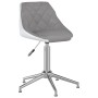 Silla de oficina giratoria de cuero sintético gris y blanco de vidaXL, Sillas de oficina - Ref: Foro24-335404, Precio: 84,37 ...