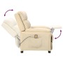 Cream fabric massage chair by vidaXL, Electric massage chairs - Ref: Foro24-342360, Price: 222,80 €, Discount: %