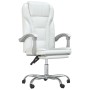 Silla de oficina reclinable cuero sintético blanco de vidaXL, Sillas de oficina - Ref: Foro24-349702, Precio: 136,99 €, Descu...