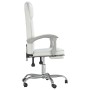 Silla de oficina reclinable cuero sintético blanco de vidaXL, Sillas de oficina - Ref: Foro24-349702, Precio: 136,99 €, Descu...