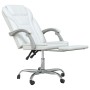 Silla de oficina reclinable cuero sintético blanco de vidaXL, Sillas de oficina - Ref: Foro24-349702, Precio: 136,99 €, Descu...