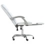 Silla de oficina reclinable cuero sintético blanco de vidaXL, Sillas de oficina - Ref: Foro24-349702, Precio: 136,99 €, Descu...