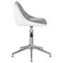 Silla de oficina giratoria de cuero sintético gris y blanco de vidaXL, Sillas de oficina - Ref: Foro24-335404, Precio: 84,37 ...