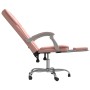 Silla de oficina reclinable cuero sintético rosa de vidaXL, Sillas de oficina - Ref: Foro24-349623, Precio: 120,24 €, Descuen...