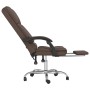 Silla de oficina reclinable masaje cuero sintético marrón de vidaXL, Sillas de oficina - Ref: Foro24-349678, Precio: 129,08 €...