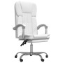 Silla de oficina reclinable cuero sintético blanco de vidaXL, Sillas de oficina - Ref: Foro24-349624, Precio: 119,33 €, Descu...