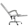 Silla de oficina reclinable cuero sintético blanco de vidaXL, Sillas de oficina - Ref: Foro24-349624, Precio: 119,33 €, Descu...