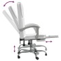 Silla de oficina reclinable cuero sintético blanco de vidaXL, Sillas de oficina - Ref: Foro24-349624, Precio: 119,33 €, Descu...