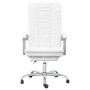 Silla de oficina reclinable cuero sintético blanco de vidaXL, Sillas de oficina - Ref: Foro24-349722, Precio: 133,99 €, Descu...