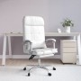 Silla de oficina reclinable masaje cuero sintético blanco de vidaXL, Sillas de oficina - Ref: Foro24-349712, Precio: 131,59 €...