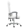 Silla de oficina reclinable masaje cuero sintético blanco de vidaXL, Sillas de oficina - Ref: Foro24-349712, Precio: 136,35 €...