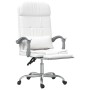 Silla de oficina reclinable masaje cuero sintético blanco de vidaXL, Sillas de oficina - Ref: Foro24-349712, Precio: 136,35 €...