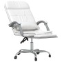 Silla de oficina reclinable masaje cuero sintético blanco de vidaXL, Sillas de oficina - Ref: Foro24-349712, Precio: 136,35 €...