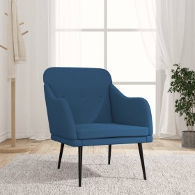 Blue fabric armchair 63x76x80 cm by vidaXL, Armchairs - Ref: Foro24-351481, Price: 87,99 €, Discount: %