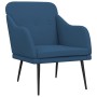 Sillón de tela azul 63x76x80 cm de vidaXL, Sillones - Ref: Foro24-351481, Precio: 87,99 €, Descuento: %