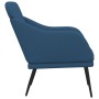 Sillón de tela azul 63x76x80 cm de vidaXL, Sillones - Ref: Foro24-351481, Precio: 87,99 €, Descuento: %