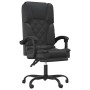 Silla de oficina reclinable masaje cuero sintético negro de vidaXL, Sillas de oficina - Ref: Foro24-349687, Precio: 143,05 €,...