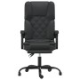 Silla de oficina reclinable masaje cuero sintético negro de vidaXL, Sillas de oficina - Ref: Foro24-349687, Precio: 143,05 €,...