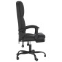 Silla de oficina reclinable masaje cuero sintético negro de vidaXL, Sillas de oficina - Ref: Foro24-349687, Precio: 143,05 €,...