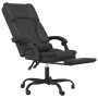 Silla de oficina reclinable masaje cuero sintético negro de vidaXL, Sillas de oficina - Ref: Foro24-349687, Precio: 143,05 €,...