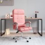 Pink synthetic leather massage reclining office chair by vidaXL, Office chairs - Ref: Foro24-349711, Price: 136,35 €, Discoun...