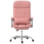 Pink synthetic leather massage reclining office chair by vidaXL, Office chairs - Ref: Foro24-349711, Price: 136,35 €, Discoun...