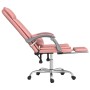 Silla de oficina reclinable masaje cuero sintético rosa de vidaXL, Sillas de oficina - Ref: Foro24-349711, Precio: 131,59 €, ...