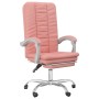 Silla de oficina reclinable cuero sintético rosa de vidaXL, Sillas de oficina - Ref: Foro24-349721, Precio: 127,70 €, Descuen...