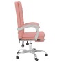 Silla de oficina reclinable cuero sintético rosa de vidaXL, Sillas de oficina - Ref: Foro24-349721, Precio: 127,70 €, Descuen...