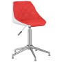 Swivel dining chairs 2 pcs red and white synthetic leather by vidaXL, dining chairs - Ref: Foro24-335411, Price: 96,99 €, Dis...