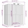 Cobertizo de jardín acero galvanizado antracita 192x108x223 cm de vidaXL, Cobertizos - Ref: Foro24-319271, Precio: 250,71 €, ...