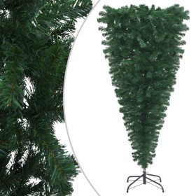 Árbol de Navidad artificial invertido con soporte verde 210 cm de vidaXL, Arboles de navidad - Ref: Foro24-329175, Precio: 87...