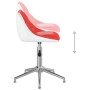 Swivel dining chairs 2 pcs red and white synthetic leather by vidaXL, dining chairs - Ref: Foro24-335411, Price: 96,99 €, Dis...