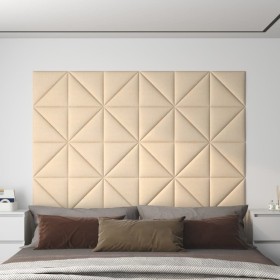 Wall panels 12 pcs cream fabric 30x30 cm 0.54 m² by vidaXL, Wall covering - Ref: Foro24-343928, Price: 33,99 €, Discount: %