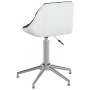 Silla de comedor giratorias 2 uds cuero sintético marrón y blanco de vidaXL, Sillas de comedor - Ref: Foro24-335412, Precio: ...