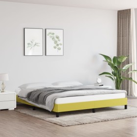 Estructura de cama tela verde 180x200 cm de vidaXL, Camas y somieres - Ref: Foro24-346743, Precio: 127,99 €, Descuento: %