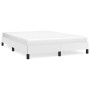 Estructura de cama de cuero sintético blanco 140x190 cm de vidaXL, Camas y somieres - Ref: Foro24-346899, Precio: 96,70 €, De...