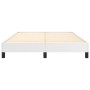 Estructura de cama de cuero sintético blanco 140x190 cm de vidaXL, Camas y somieres - Ref: Foro24-346899, Precio: 96,70 €, De...