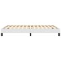 Estructura de cama de cuero sintético blanco 140x190 cm de vidaXL, Camas y somieres - Ref: Foro24-346899, Precio: 96,70 €, De...