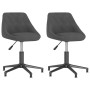 Swivel dining chairs 2 units dark gray velvet by vidaXL, dining chairs - Ref: Foro24-335434, Price: 96,99 €, Discount: %