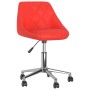 Swivel dining chairs 2 units red synthetic leather by vidaXL, dining chairs - Ref: Foro24-335453, Price: 96,93 €, Discount: %